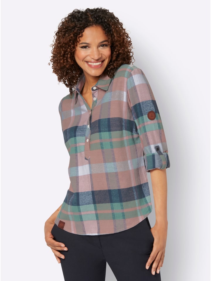 Фланелевая блузка в клетку нефрита и гортензии WITT WEIDEN
Фланелевая блузка в клетку нефрита и гортензии WITT WEIDEN