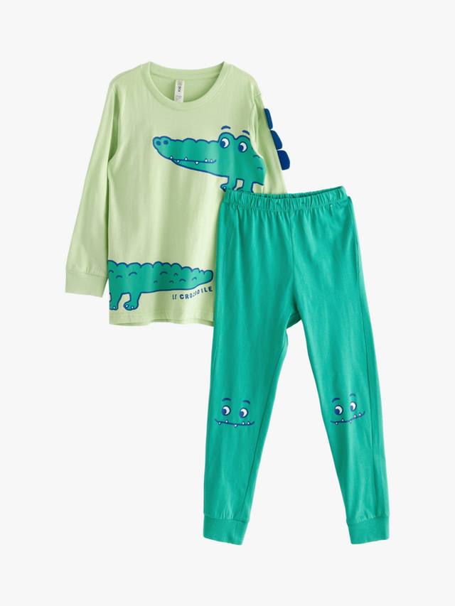 Пижама с детским динозавром Lindex, зеленый
Пижама с детским динозавром Lindex, зеленый