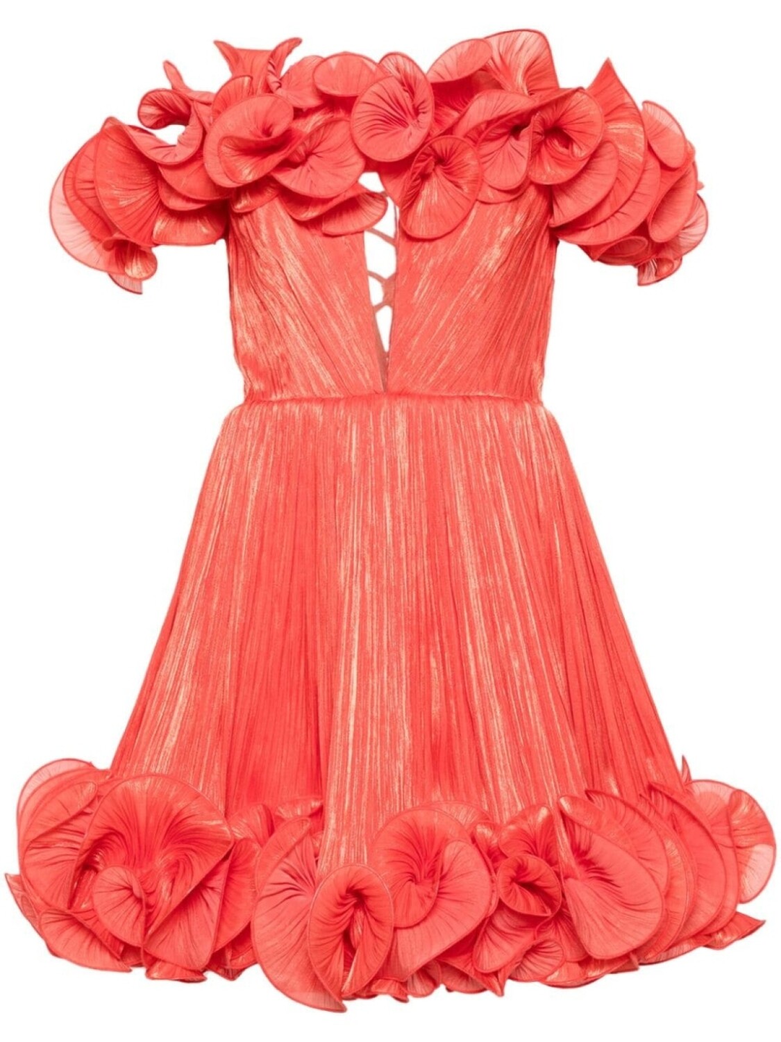 Ana Radu платье с оборками, оранжевый
Ana Radu платье с оборками, оранжевый