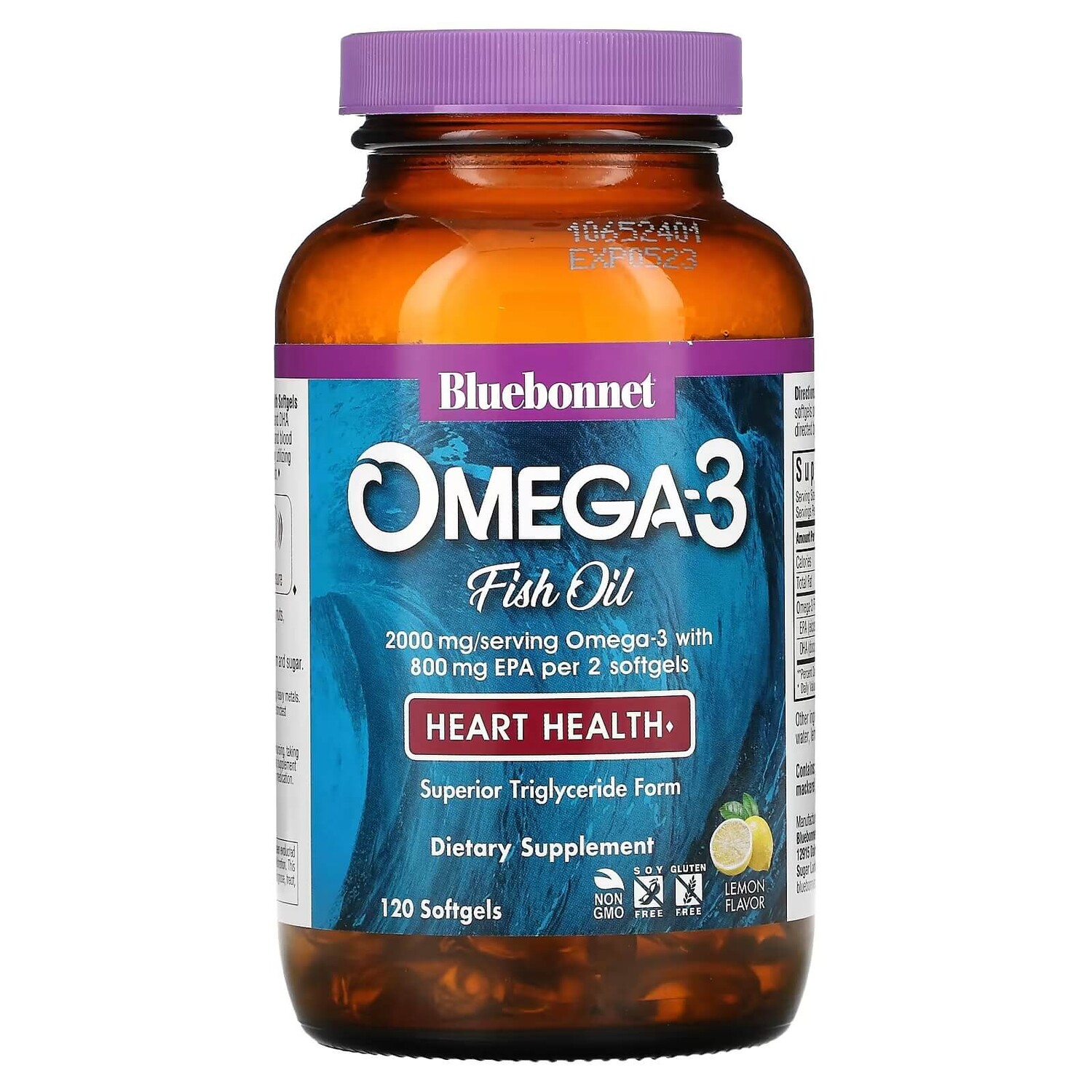 Омега-3 для здоровья сердца Bluebonnet Nutrition лимонный вкус, 120 капсул
Омега-3 для здоровья сердца Bluebonnet Nutrition лимонный вкус, 120 капсул