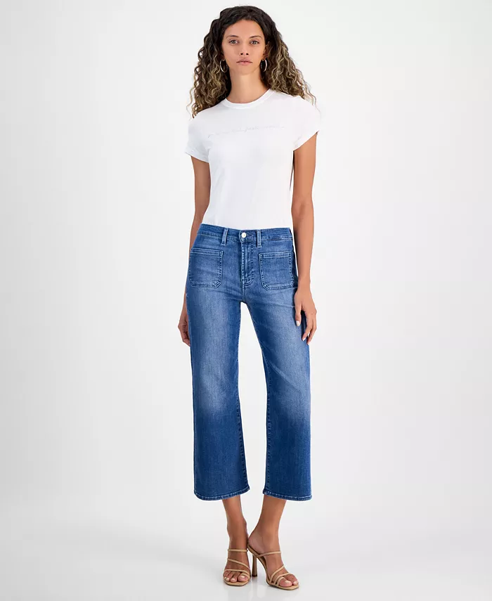 Женские джинсы Alexa с высокой посадкой укороченные из хлопка 7 For All Mankind, синий
Женские джинсы Alexa с высокой посадкой укороченные из хлопка 7 For All Mankind, синий