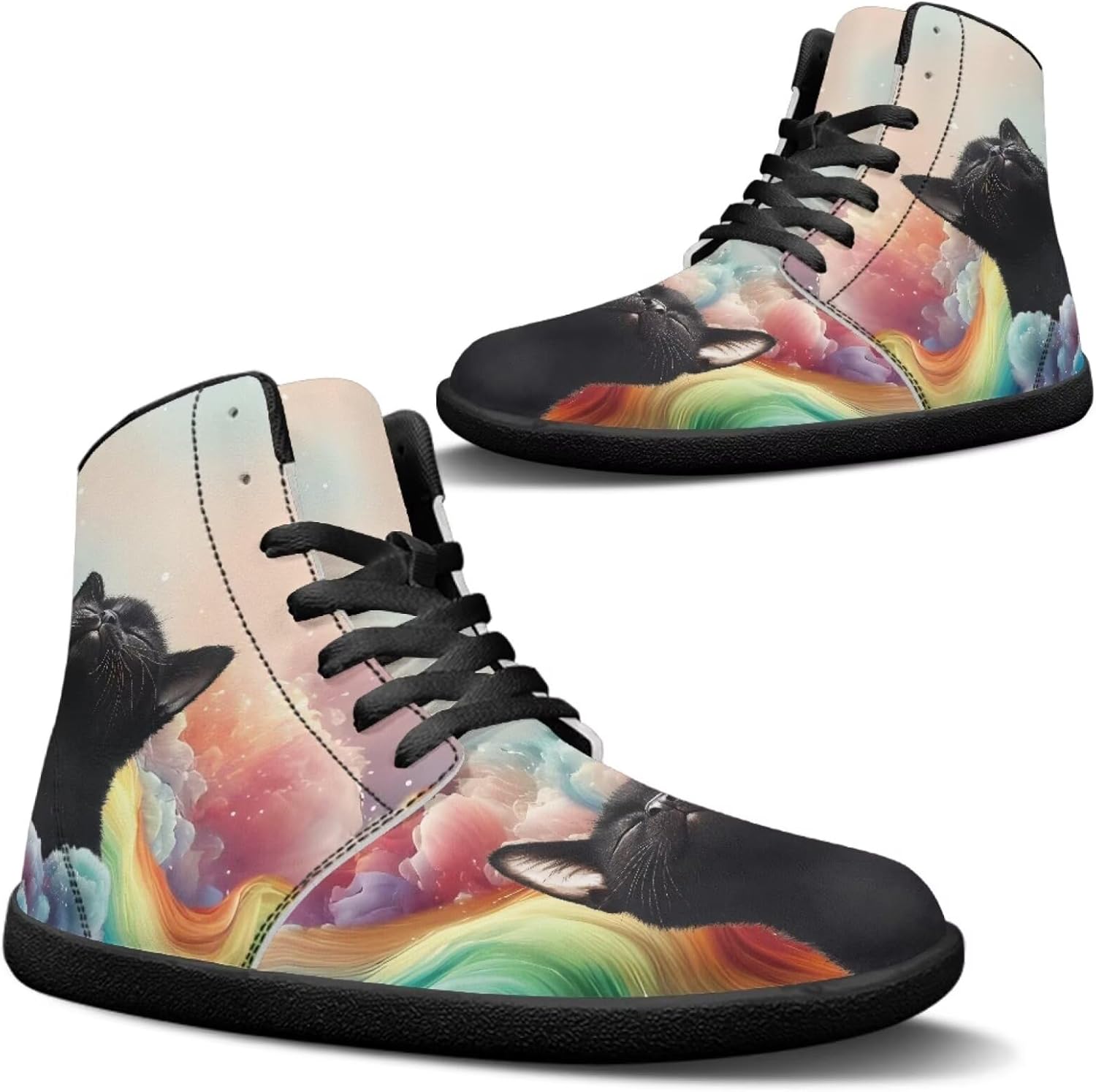 Мужские модные кроссовки Jeiento, минималистичные обувь с нулевым перепадом подошвы, прогулочные обувь с широкой передней частью, ботинки, обувь с изображением кошек и животных, черный
Мужские модные кроссовки Jeiento, минималистичные обувь с нулевым перепадом подошвы, прогулочные обувь с широкой передней частью, ботинки, обувь с изображением кошек и животных, черный