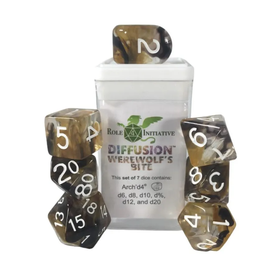 Набор Diffusion Poly — Укус оборотня с цифрами (7), Class & Creature Dice - Poly Sets
Набор Diffusion Poly — Укус оборотня с цифрами (7), Class & Creature Dice - Poly Sets