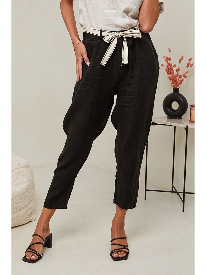 Тканевые брюки Le Monde du Lin, черный
Тканевые брюки Le Monde du Lin, черный