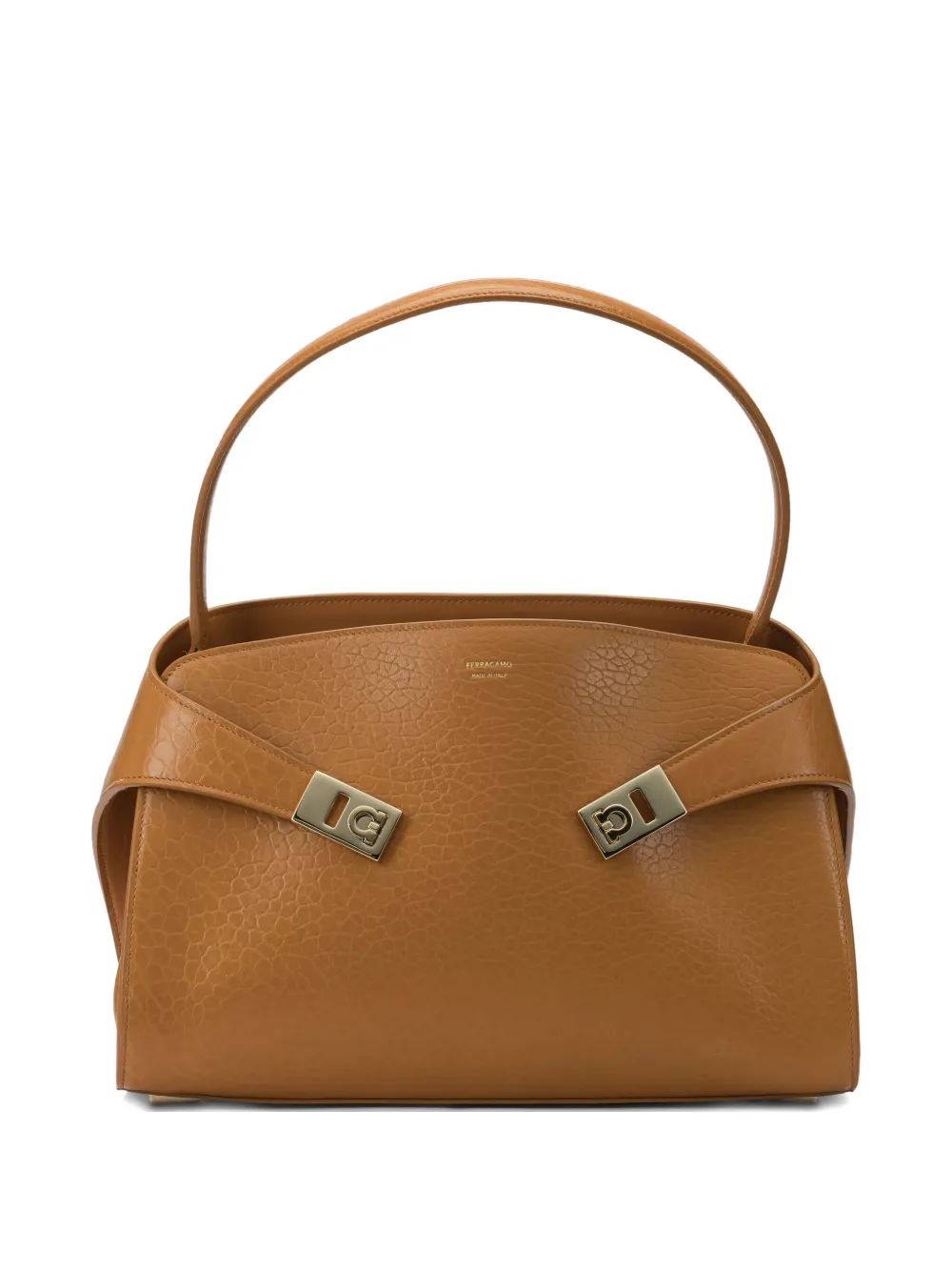 Сумка-тоут Hug из кожи Ferragamo, коричневый
Сумка-тоут Hug из кожи Ferragamo, коричневый