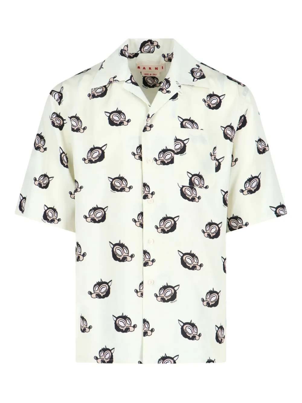 Рубашка с короткими рукавами Marni, нейтральный
Рубашка с короткими рукавами Marni, нейтральный