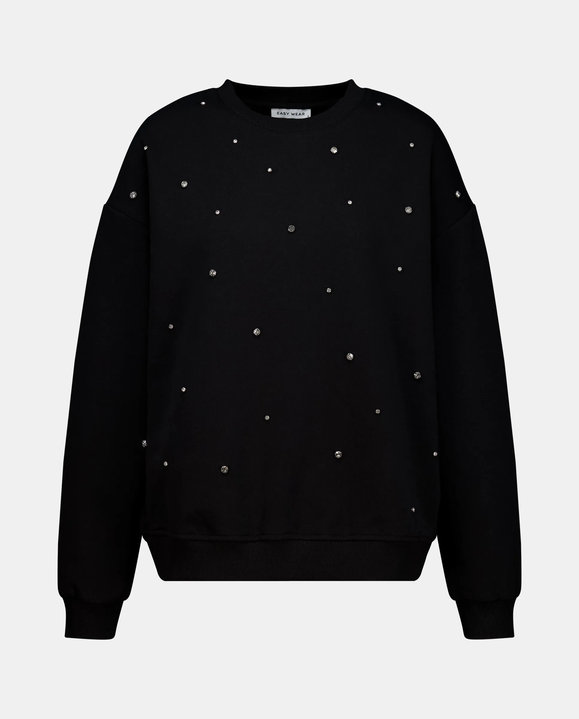 Женская толстовка с круглым вырезом и стразами Easy Wear, черный
Женская толстовка с круглым вырезом и стразами Easy Wear, черный