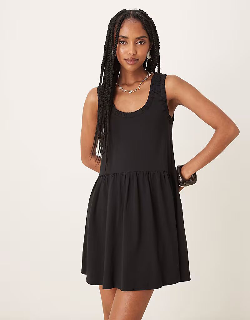 Платье-мини с глубоким вырезом и сборкой ASOS DESIGN черного цвета
Платье-мини с глубоким вырезом и сборкой ASOS DESIGN черного цвета