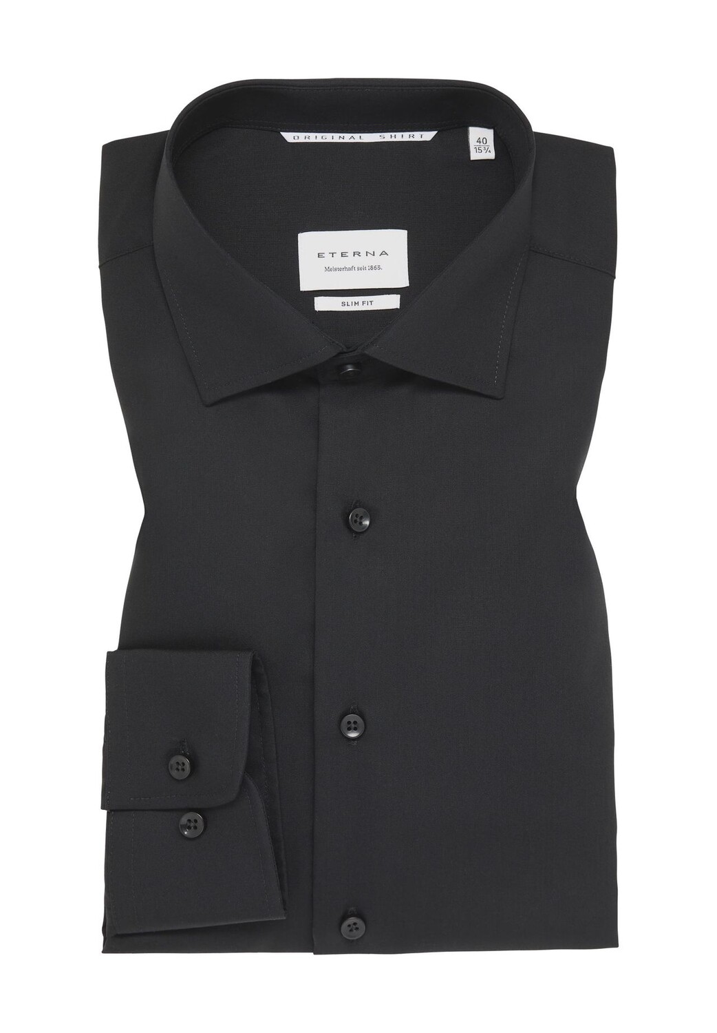 Рубашка деловая, приталенного кроя, воротник Кент, мужская ETERNA, черный
Рубашка деловая, приталенного кроя, воротник Кент, мужская ETERNA, черный