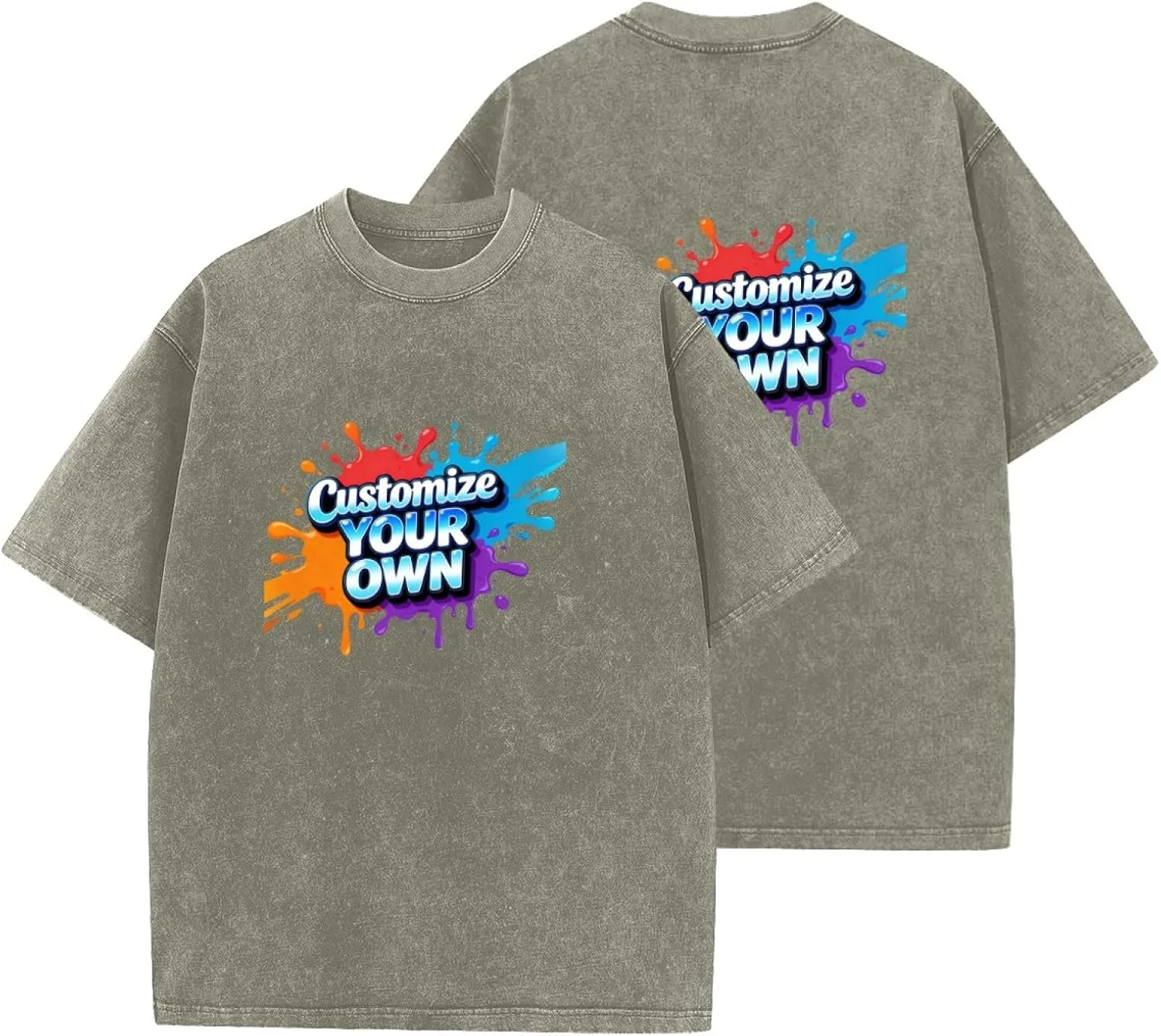 Кастомная футболка Vintage Acid Wash для мужчин и женщин, оверсайз
Кастомная футболка Vintage Acid Wash для мужчин и женщин, оверсайз