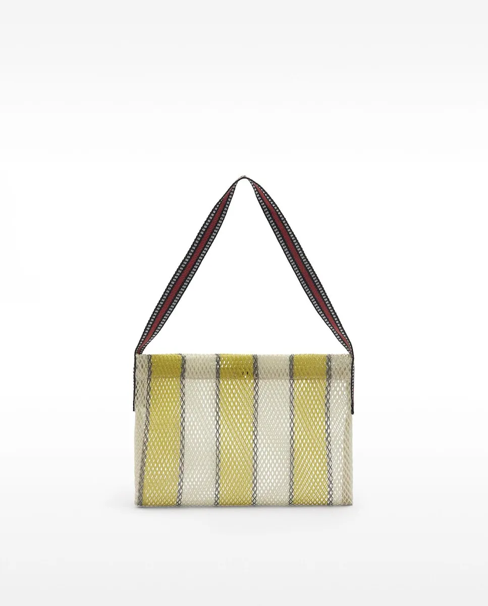 Сумка через плечо с сеткой и полосатым принтом Parfois, зеленый
Сумка через плечо с сеткой и полосатым принтом Parfois, зеленый