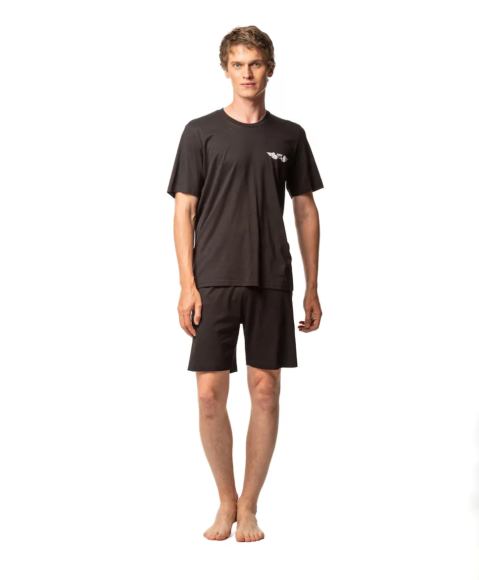 Мужская короткая трикотажная пижама SOY, черный
Мужская короткая трикотажная пижама SOY, черный