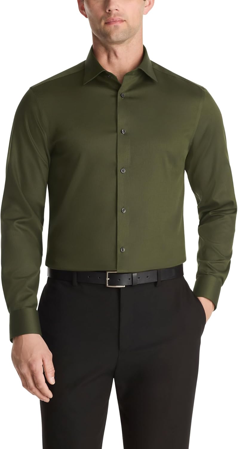 Мужская рубашка Calvin Klein, облегающая, нескользящая, однотонная, Forest
Мужская рубашка Calvin Klein, облегающая, нескользящая, однотонная, Forest