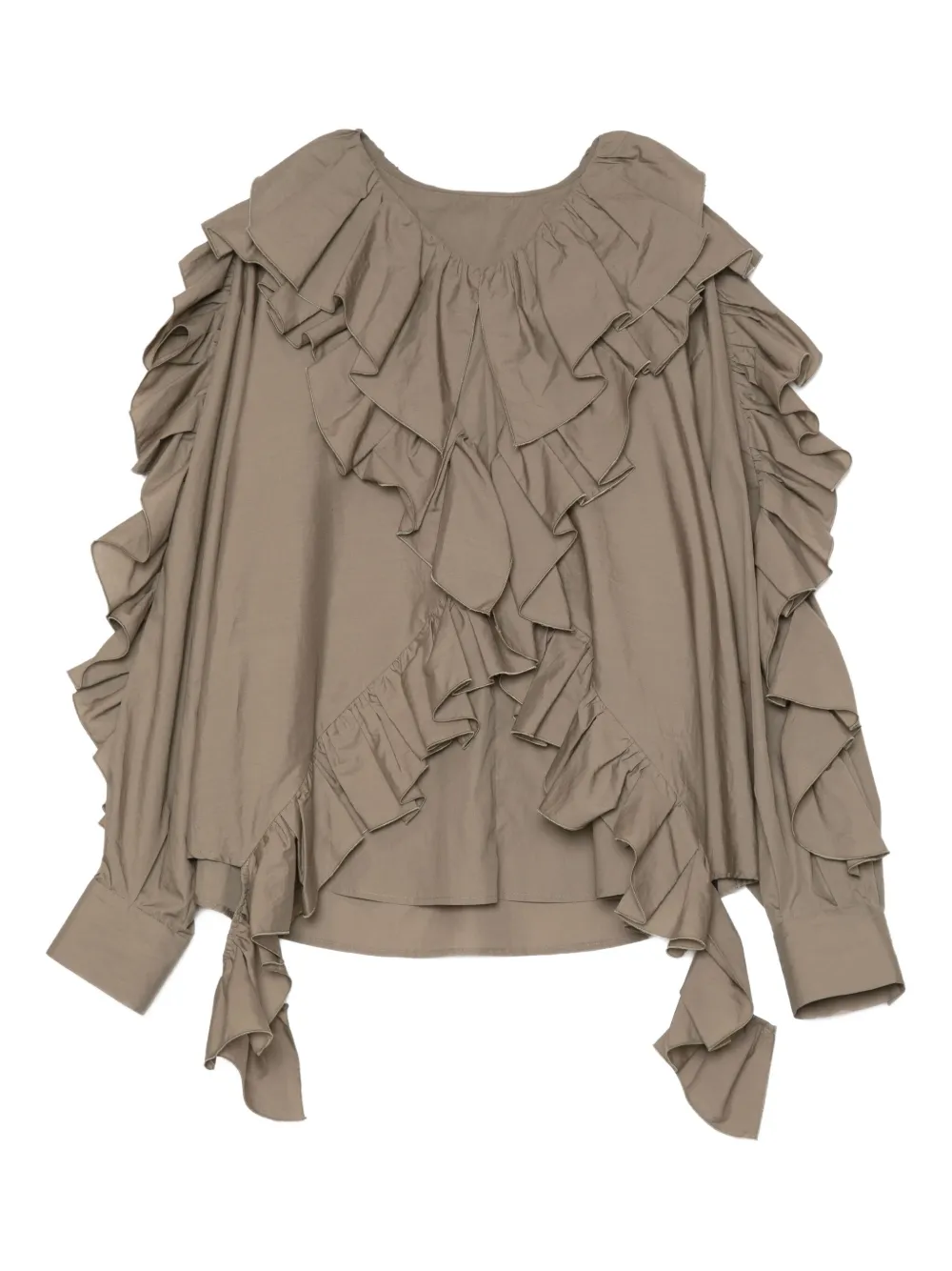 Блузка с оборками Muller Of Yoshiokubo, зеленый
Блузка с оборками Muller Of Yoshiokubo, зеленый