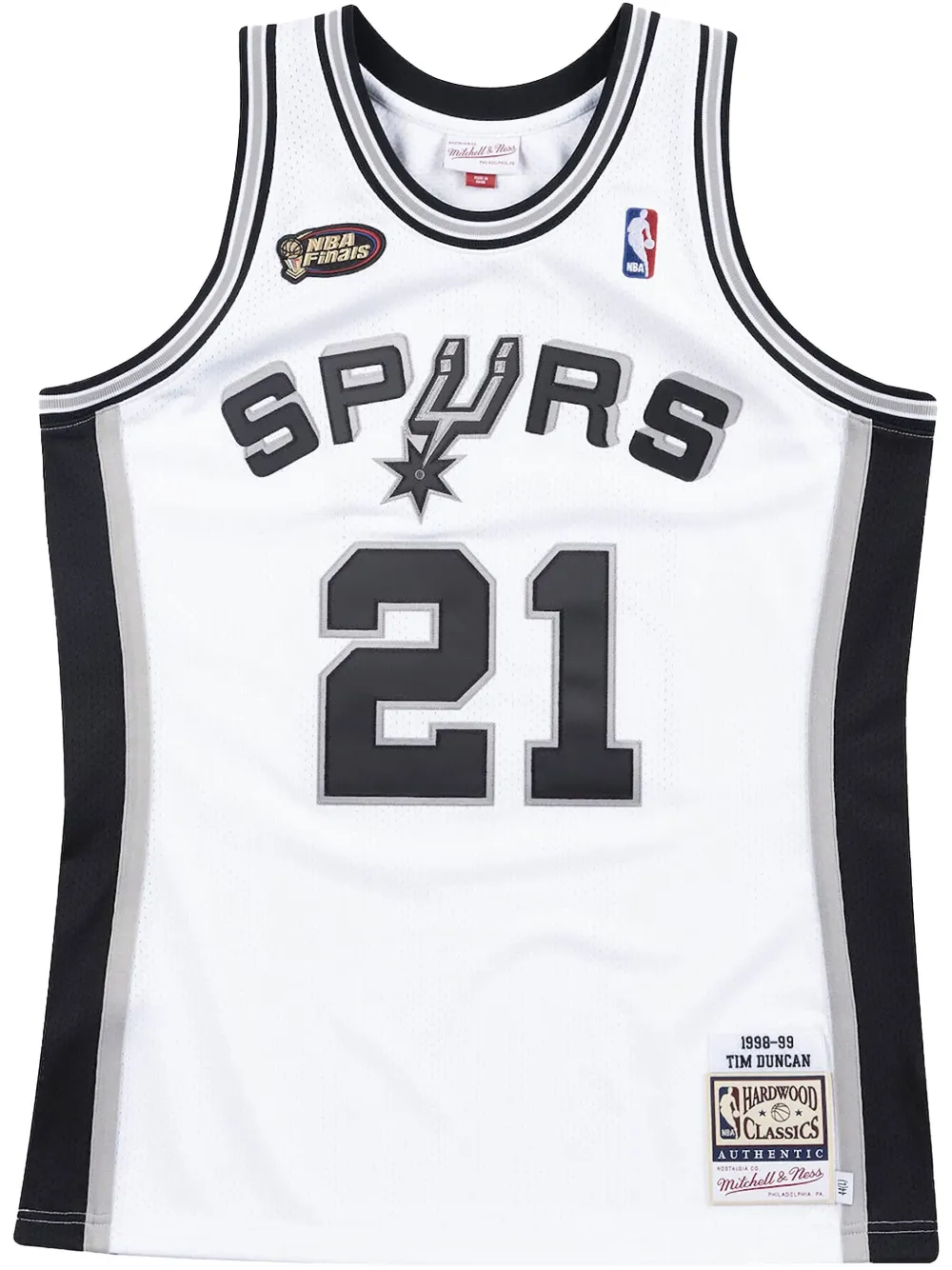 Топ NBA Authentic Spurs 1998 Tim Duncan Mitchell & Ness, белый
Топ NBA Authentic Spurs 1998 Tim Duncan Mitchell & Ness, белый