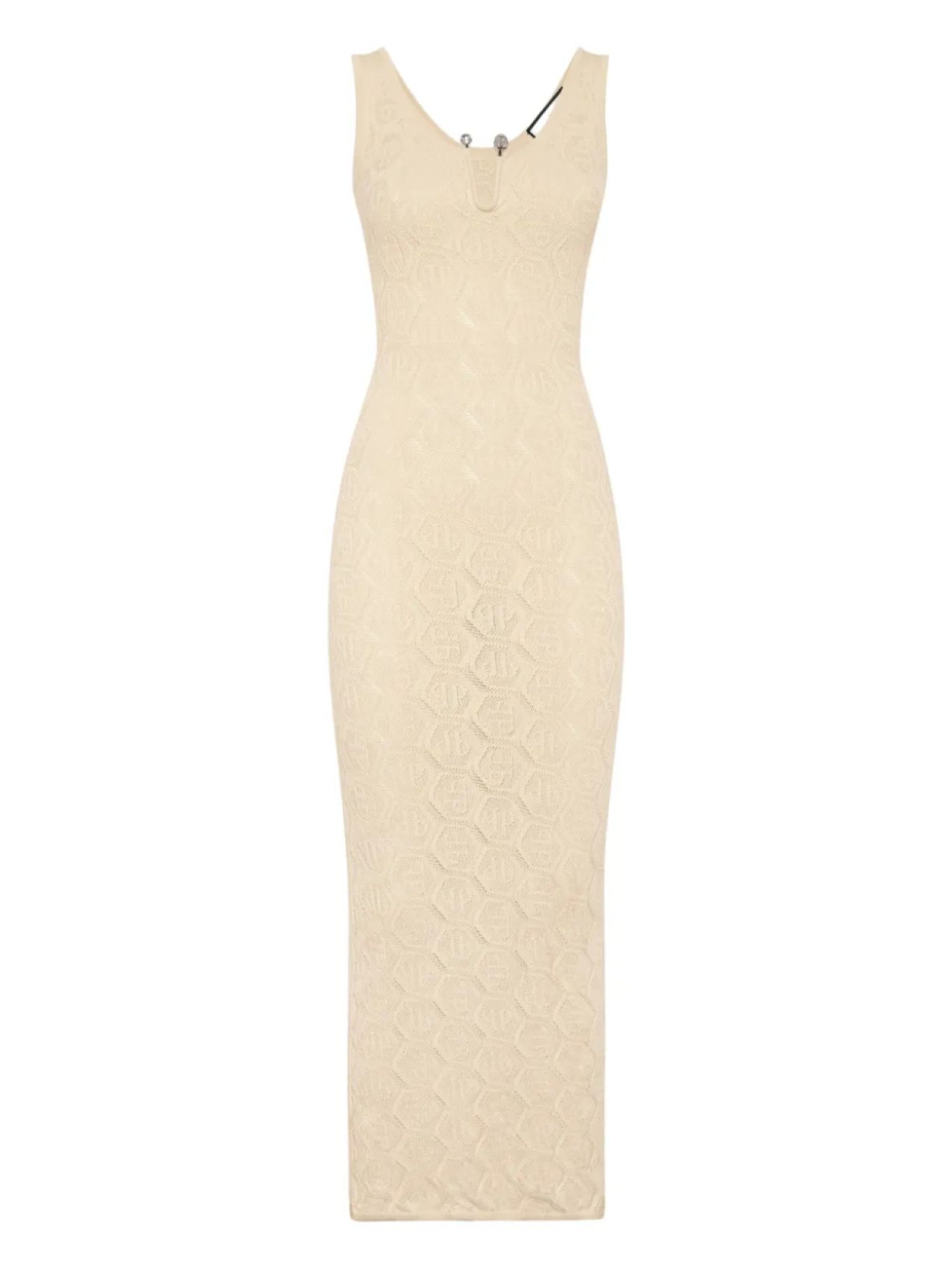 Платье миди с монограммой Philipp Plein, нейтральный
Платье миди с монограммой Philipp Plein, нейтральный