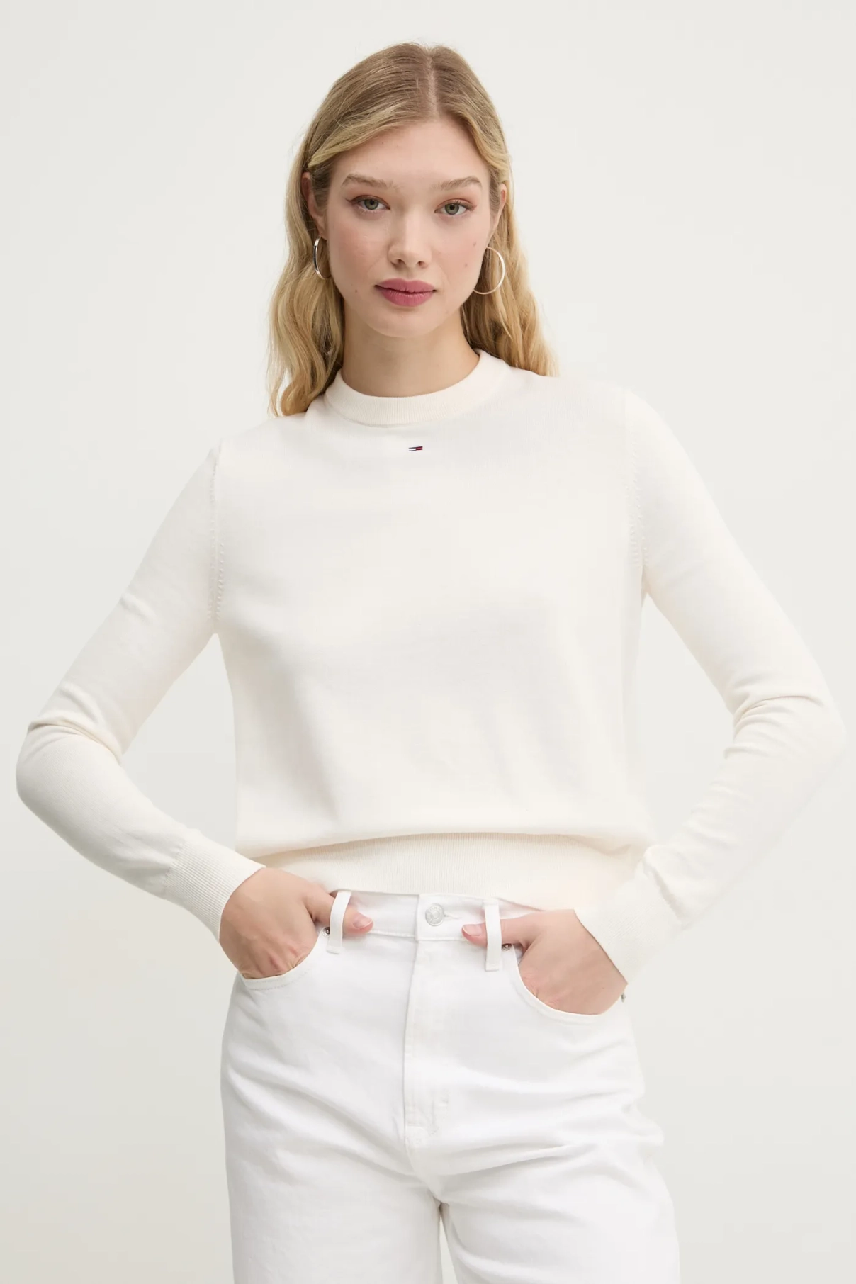 Хлопковый свитер Tommy Jeans, бежевый
Хлопковый свитер Tommy Jeans, бежевый