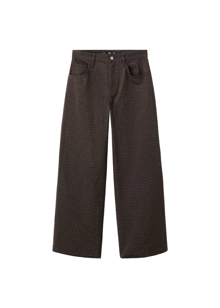 Джинсы с широкими штанинами MANGO, шоколадный
Джинсы с широкими штанинами MANGO, шоколадный