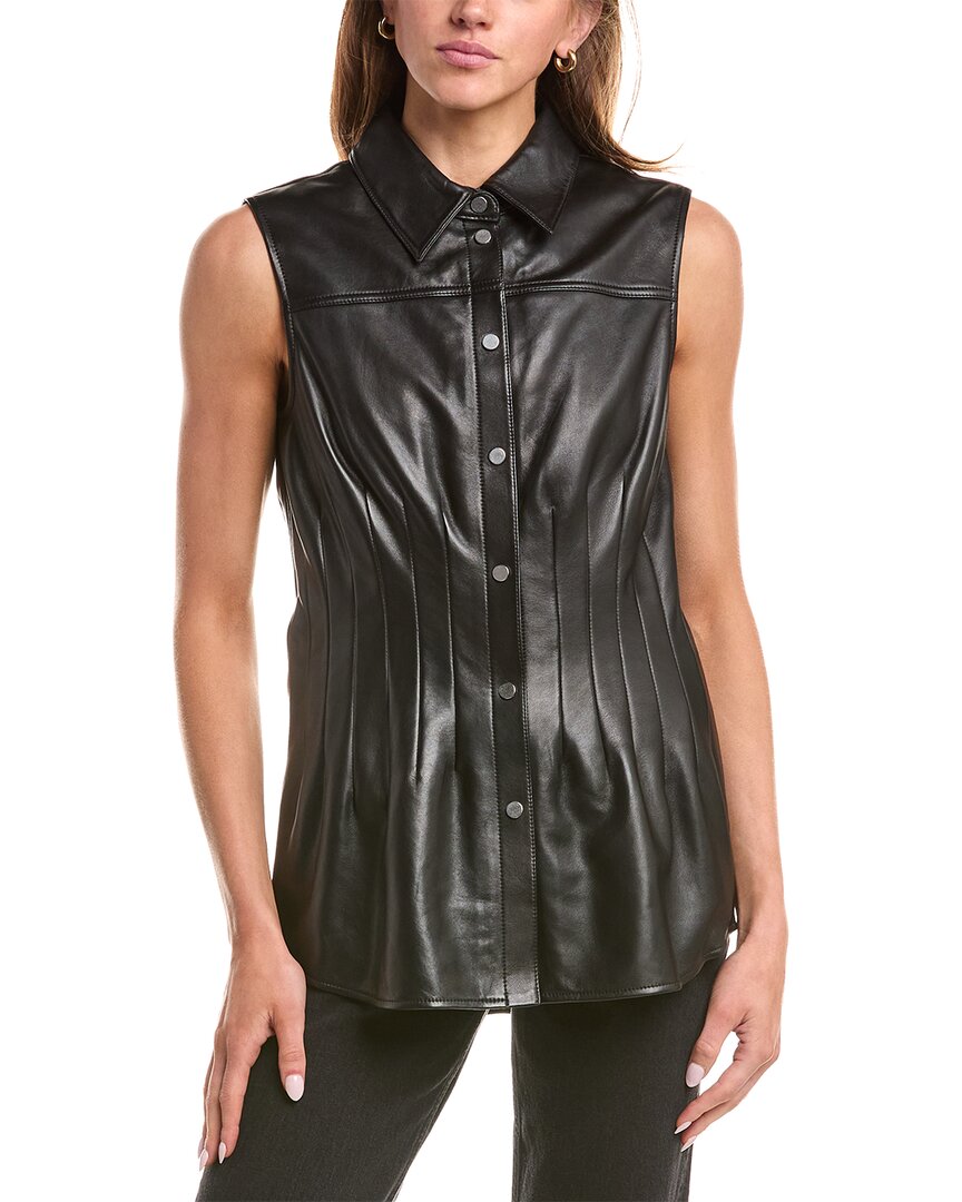 Хельмут Ланг Кожаный топ с вытачками Helmut Lang, черный
Хельмут Ланг Кожаный топ с вытачками Helmut Lang, черный