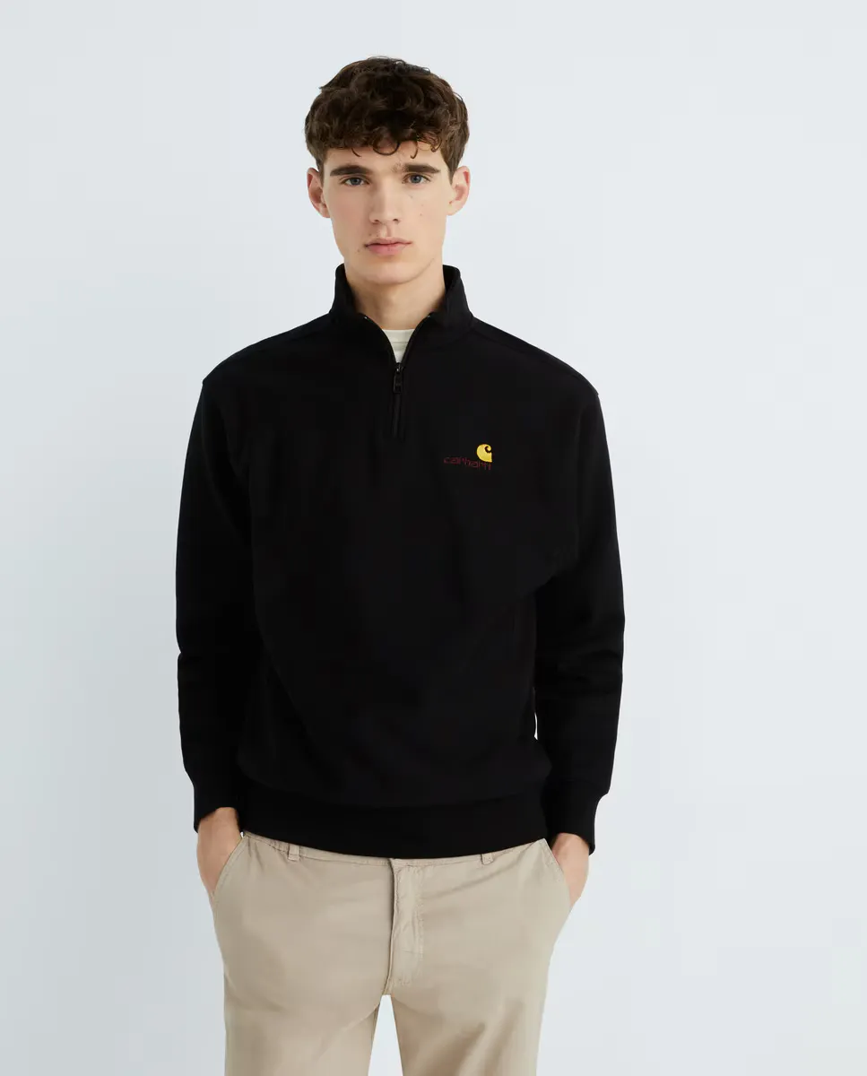 Мужская толстовка свободного покроя на полумолнии Carhartt WIP, черный
Мужская толстовка свободного покроя на полумолнии Carhartt WIP, черный