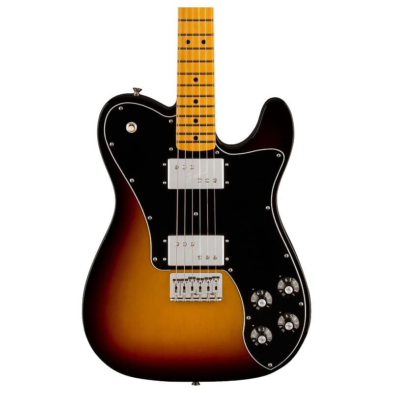 Fender American Vintage II 1975 Telecaster Deluxe, 3 цвета Sunburst с жестким футляром
Fender American Vintage II 1975 Telecaster Deluxe, 3 цвета Sunburst с жестким футляром