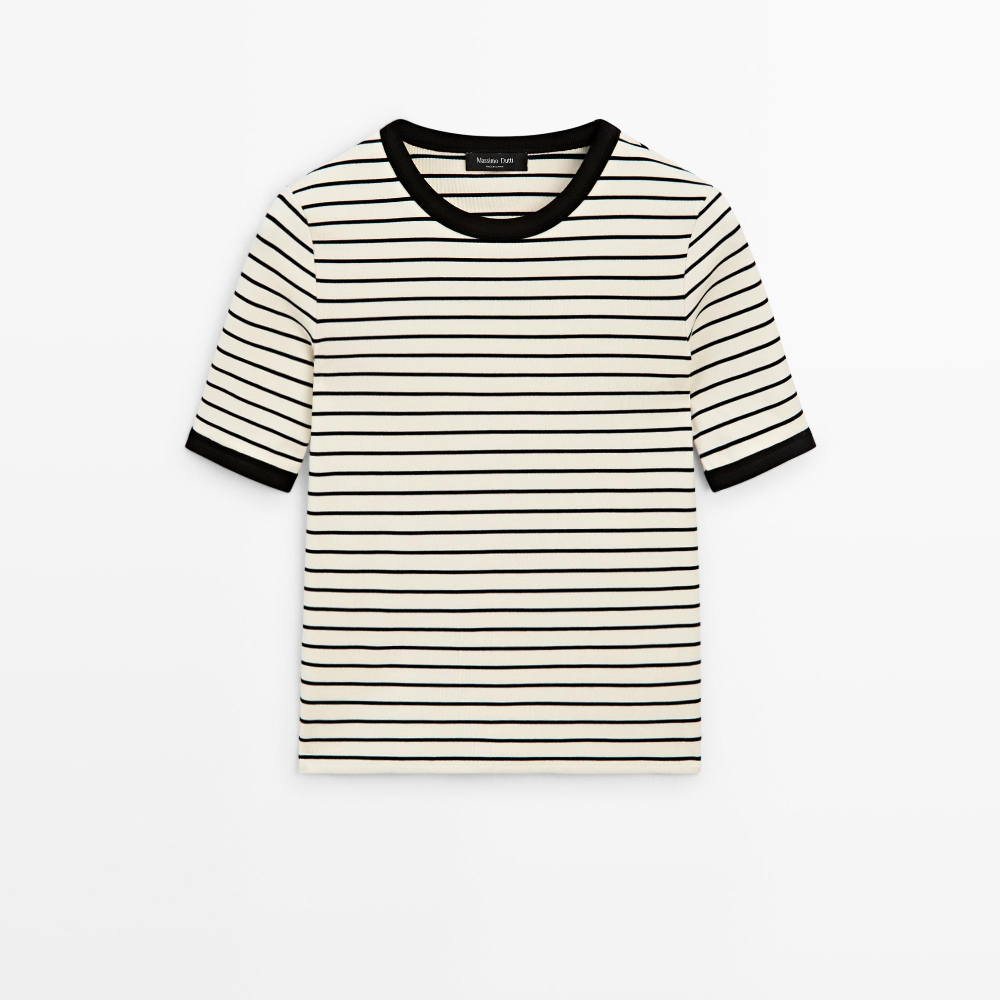 Футболка Massimo Dutti Short Sleeve With Contrast Stripes, белый
Футболка Massimo Dutti Short Sleeve With Contrast Stripes, белый