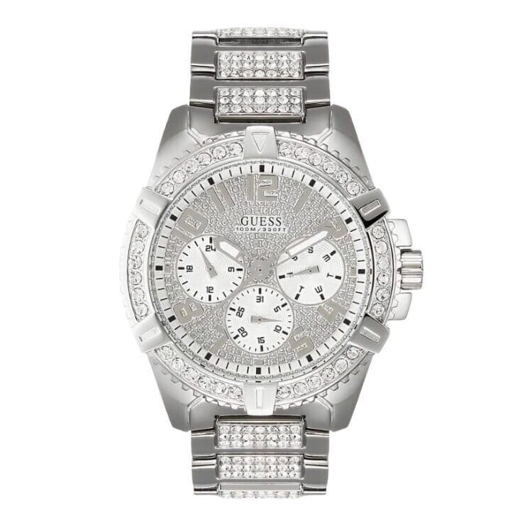 Наручные часы Guess, серебристый 
Наручные часы Guess, серебристый