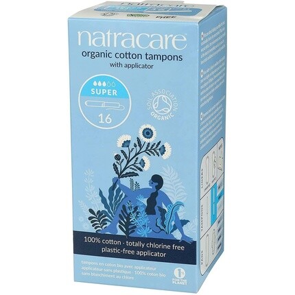 Тампоны Natracare из органического хлопка с аппликатором для средних и обильных выделений
Тампоны Natracare из органического хлопка с аппликатором для средних и обильных выделений