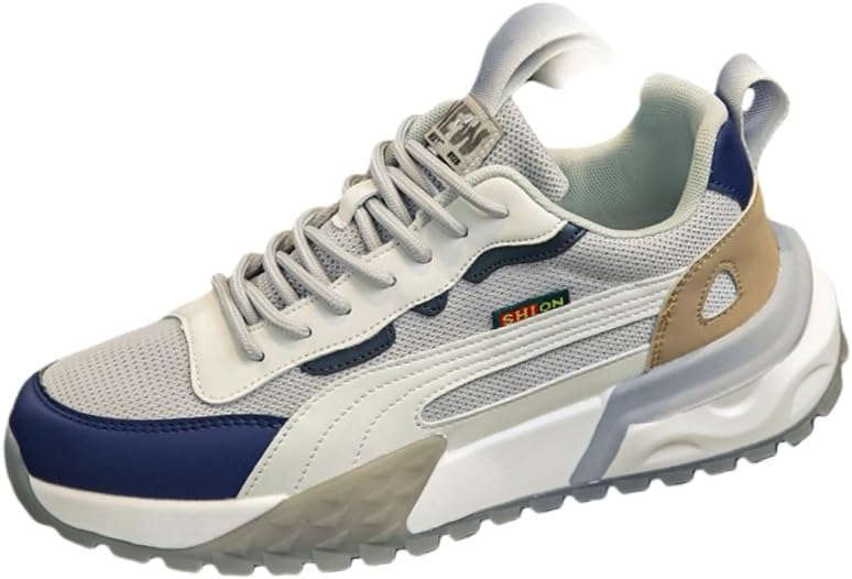 Мужские дышащие кроссовки из сетки - мягкая подкладка, противоскользящие, подходят для повседневных тренировок на улице и прогулок Fmshi, белый/синий
Мужские дышащие кроссовки из сетки - мягкая подкладка, противоскользящие, подходят для повседневных тренировок на улице и прогулок Fmshi, белый/синий