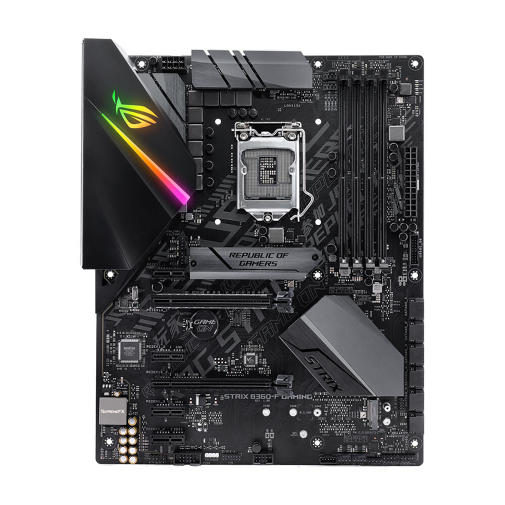 Материнская плата ASUS ROG STRIX B360-F GAMING, LGA1151, DDR4
Материнская плата ASUS ROG STRIX B360-F GAMING, LGA1151, DDR4
