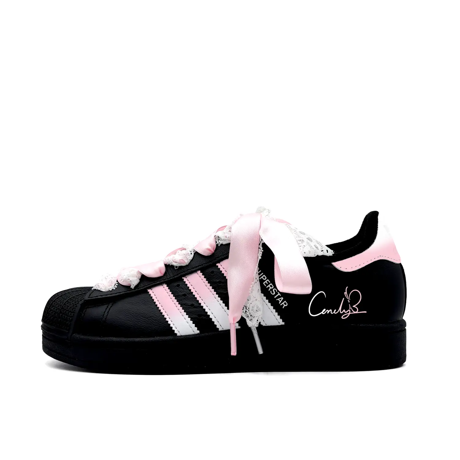 Superstar 2 Black Pink Butterfly устойчивые к истиранию низкие детские скейтбординг кроссовки Pink для подростков Adidas Originals, черный/розовый
Superstar 2 Black Pink Butterfly устойчивые к истиранию низкие детские скейтбординг кроссовки Pink для подростков Adidas Originals, черный/розовый