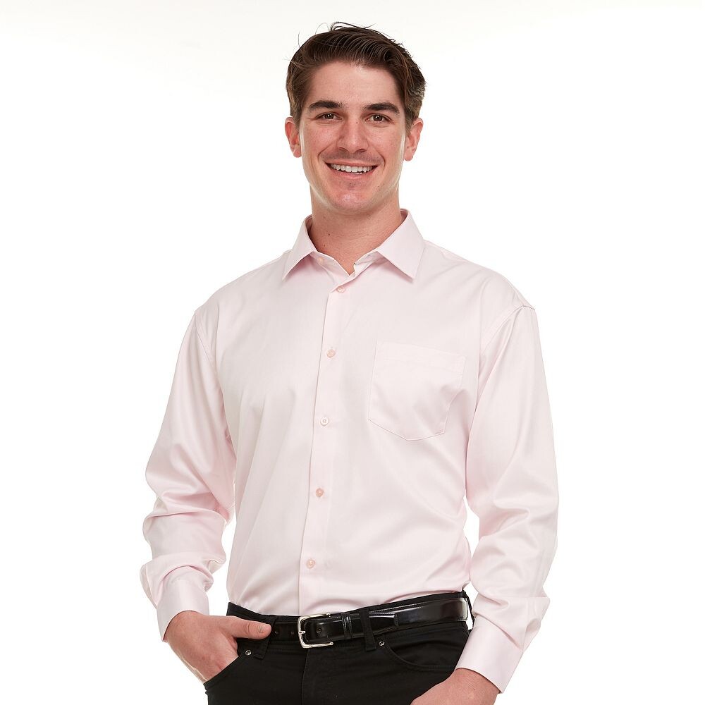 Мужская классическая рубашка из атласа стрейч Geoffrey Beene обычного кроя, цвет Light Pink
Мужская классическая рубашка из атласа стрейч Geoffrey Beene обычного кроя, цвет Light Pink