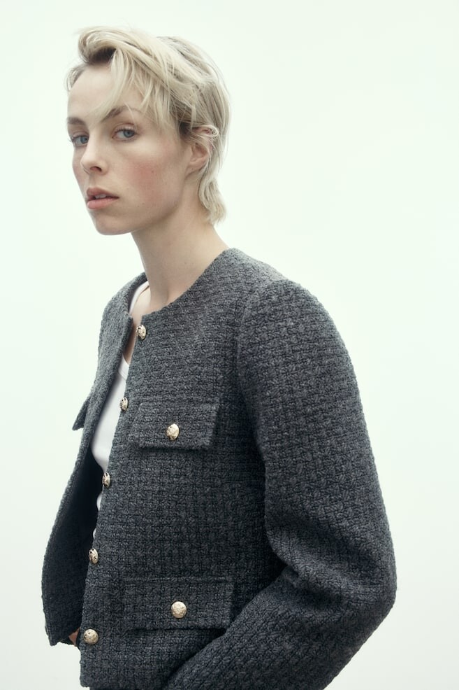 Блейзер H&M, серый 
Блейзер H&M, серый