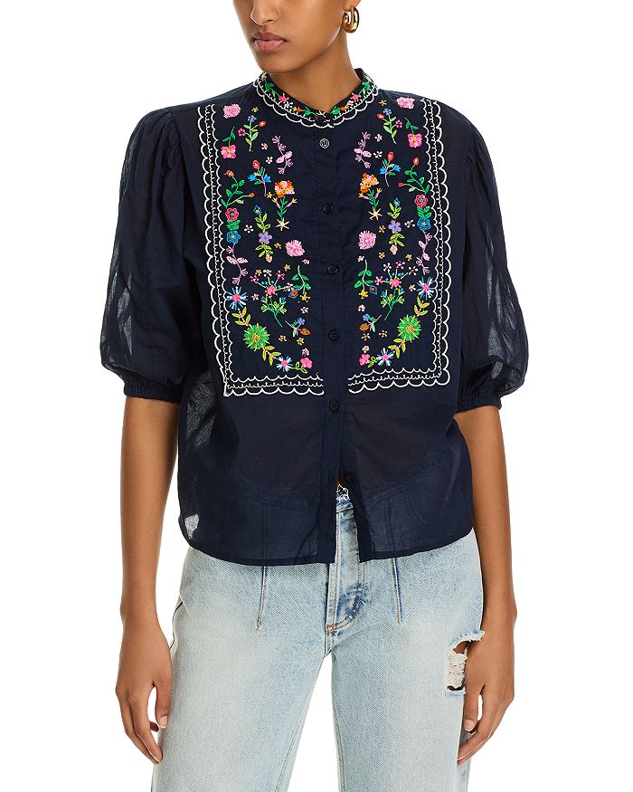 Вышитый топ Essentiel Antwerp, синий
Вышитый топ Essentiel Antwerp, синий