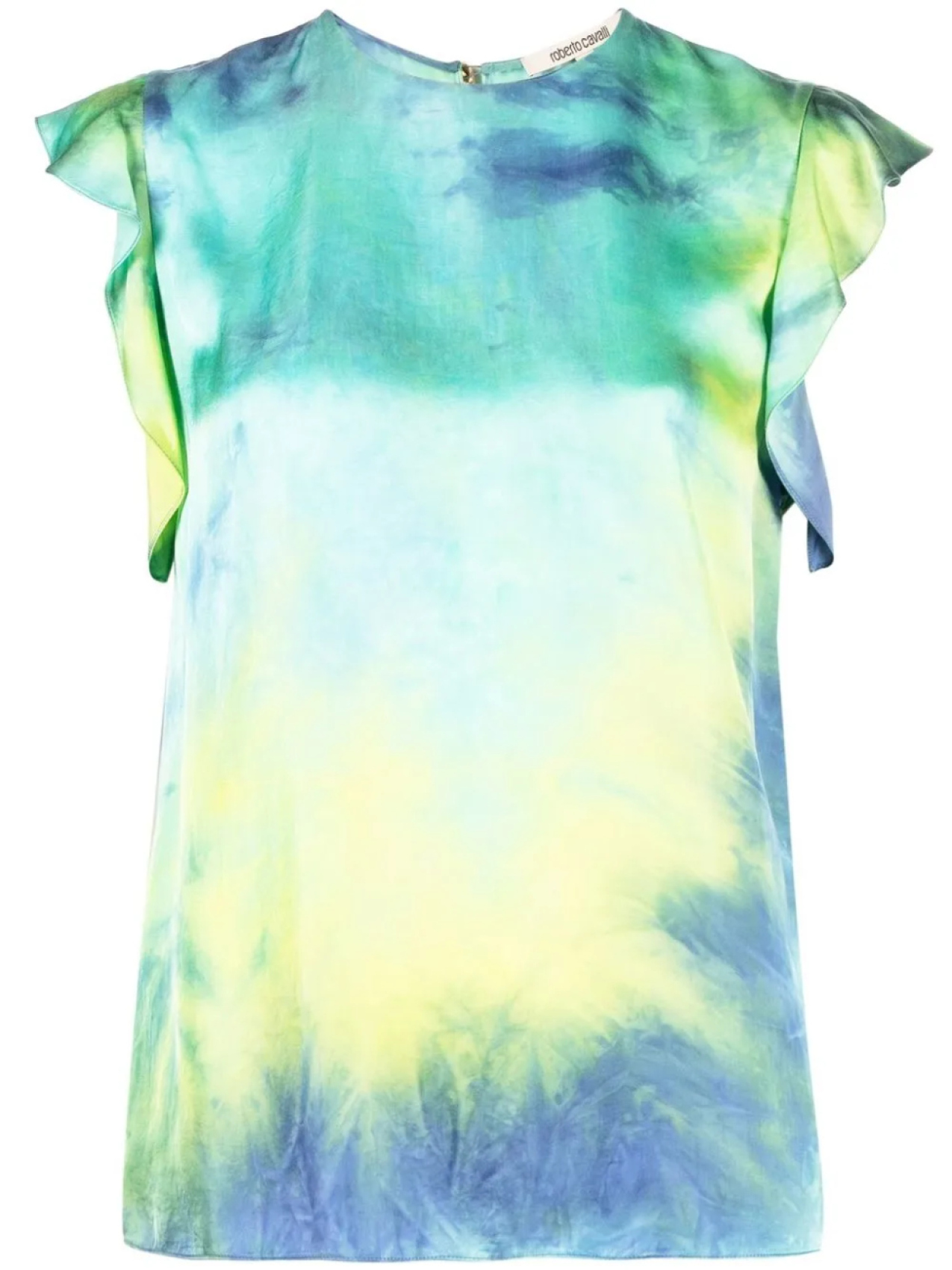 Roberto Cavalli блузка с оборками и принтом тай-дай, зеленый
Roberto Cavalli блузка с оборками и принтом тай-дай, зеленый