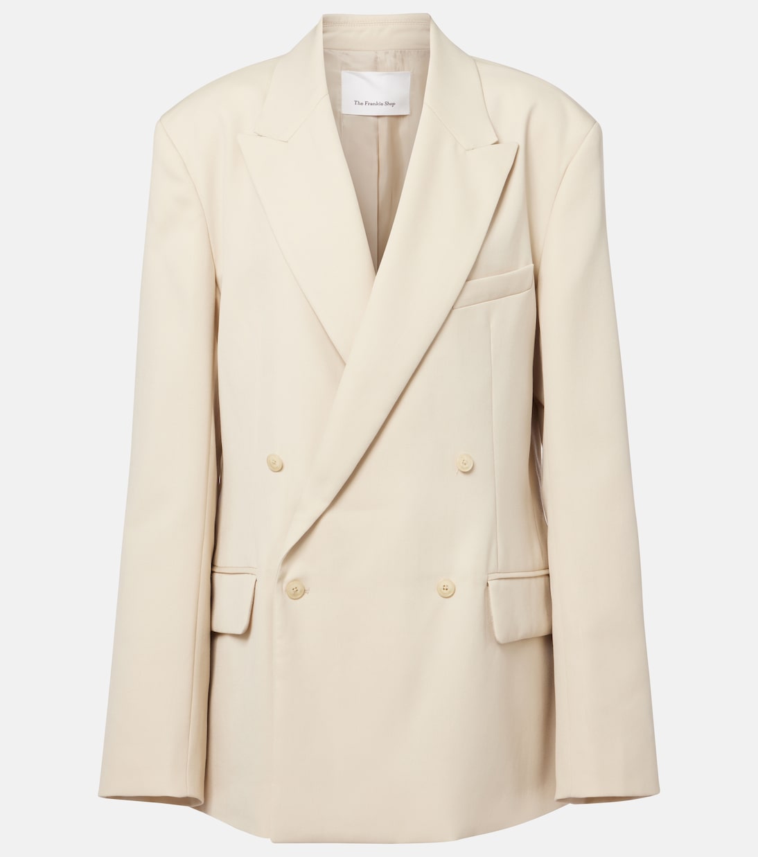 Ньюарк двубортный хлопковый блейзер The Frankie Shop, Cement
Ньюарк двубортный хлопковый блейзер The Frankie Shop, Cement