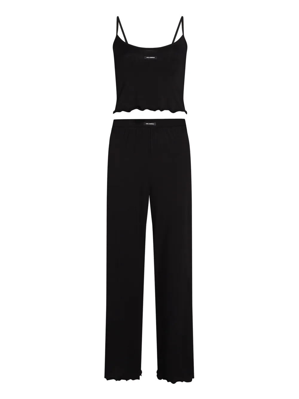 Комплект из топа и брюк с фестонами KARL LAGERFELD, черный
Комплект из топа и брюк с фестонами KARL LAGERFELD, черный