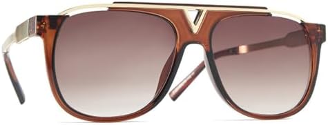 Большие солнцезащитные очки для женщин и мужчин, винтажные зеркальные линзы с градиентом, металлические солнцезащитные очки для женщин с защитой от УФ-излучения UV400 MTZJH, 3
Большие солнцезащитные очки для женщин и мужчин, винтажные зеркальные линзы с градиентом, металлические солнцезащитные очки для женщин с защитой от УФ-излучения UV400 MTZJH, 3