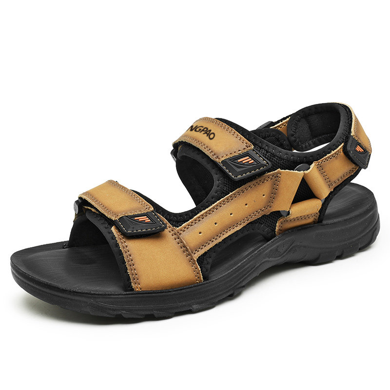 LINGPAO Пляжные сандалии мужские черно-серые с янтарно-желтым, цвет Amber Yellow
LINGPAO Пляжные сандалии мужские черно-серые с янтарно-желтым, цвет Amber Yellow