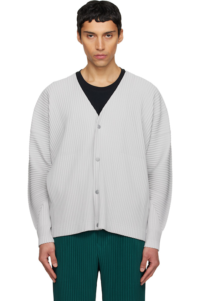 Homme Plissé Issey Miyake Кардиган с плиссировкой серого цвета
Homme Plissé Issey Miyake Кардиган с плиссировкой серого цвета