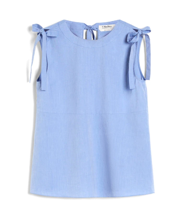 Топ из хлопчатобумажной ткани расклешенного кроя Max Mara, синий
Топ из хлопчатобумажной ткани расклешенного кроя Max Mara, синий