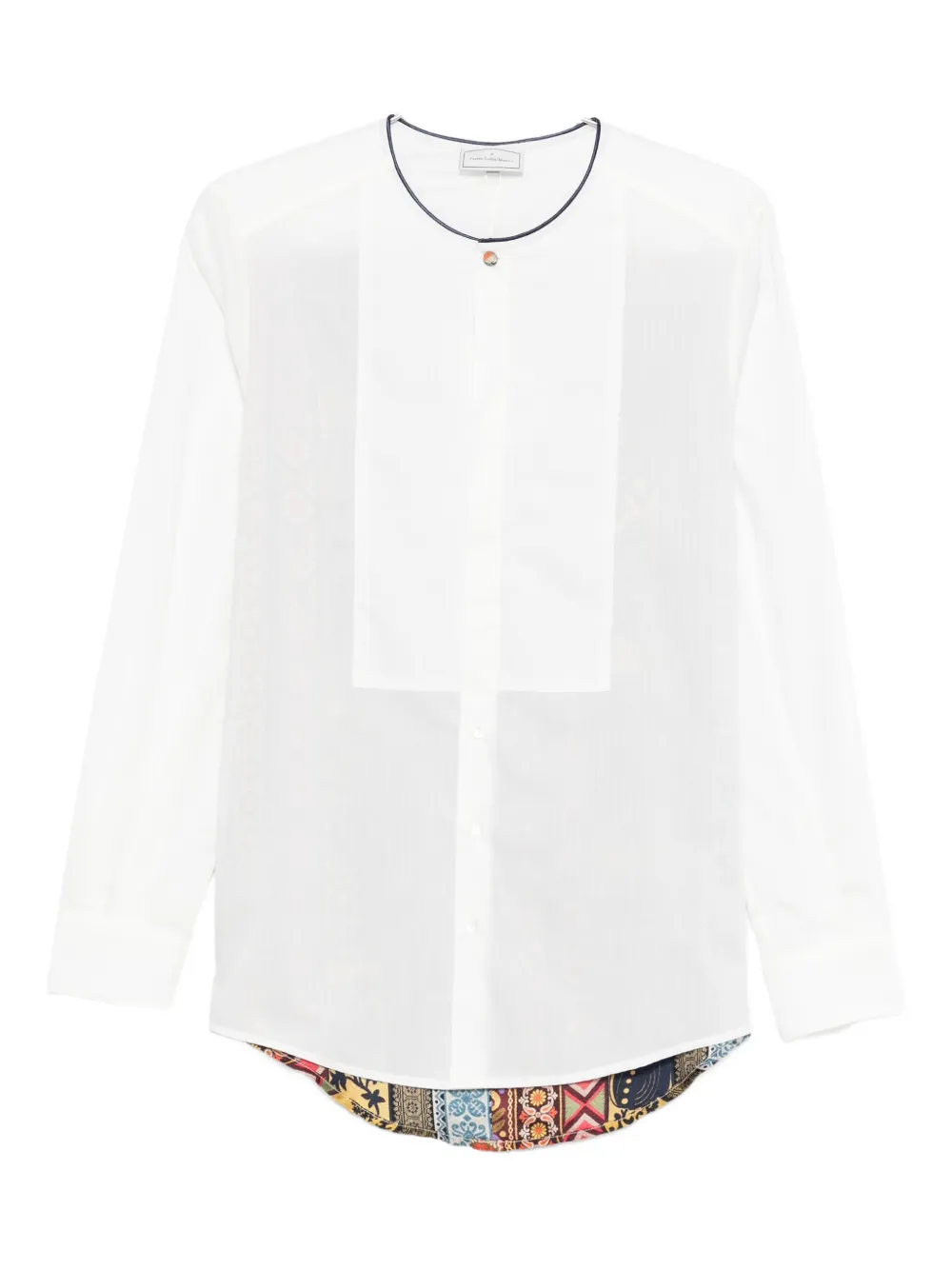 Рубашка с длинными рукавами и вставками с узором Pierre-Louis Mascia, белый
Рубашка с длинными рукавами и вставками с узором Pierre-Louis Mascia, белый