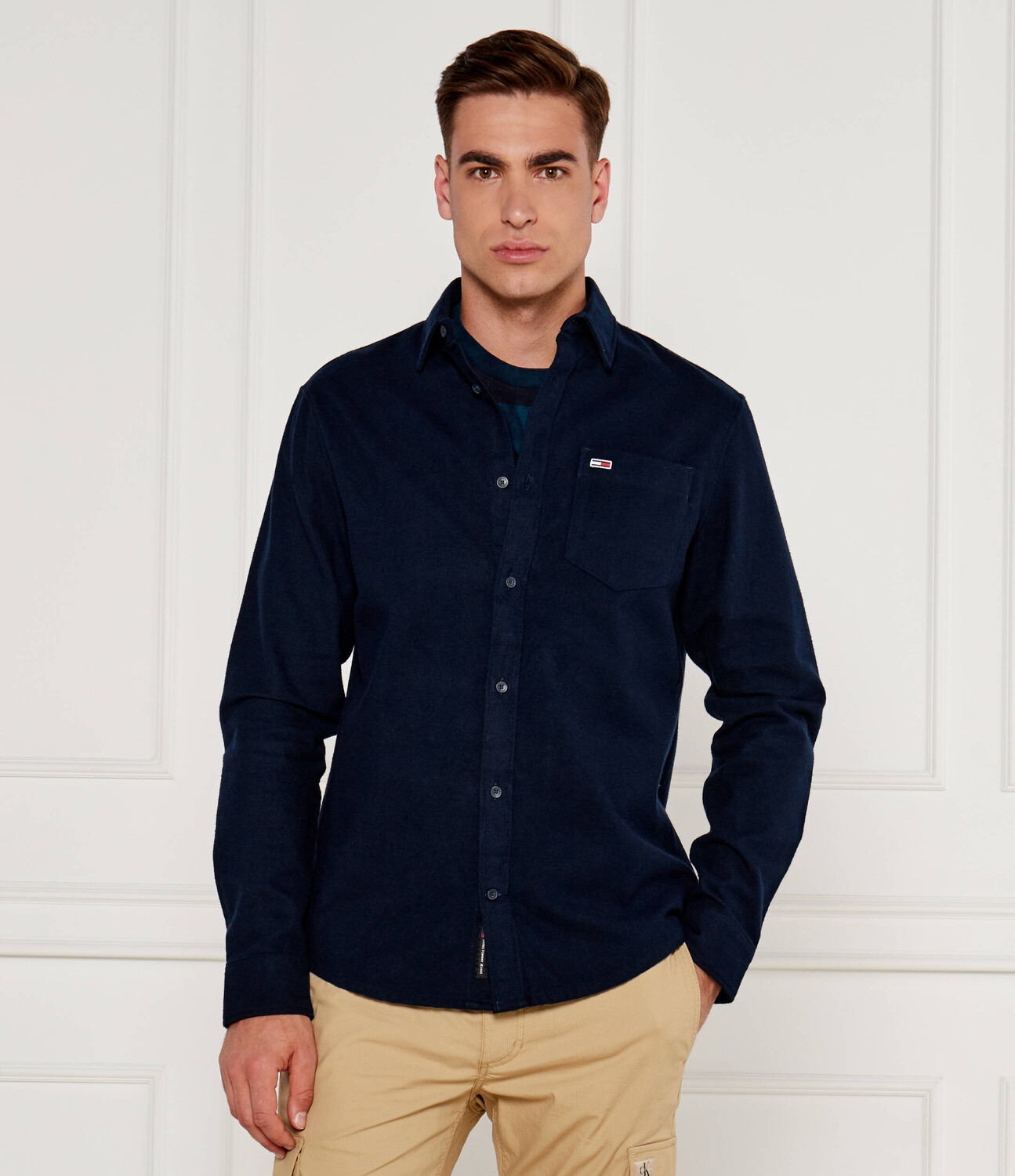 Рубашка Tommy Jeans Regular Fit, темно-синий 
Рубашка Tommy Jeans Regular Fit, темно-синий