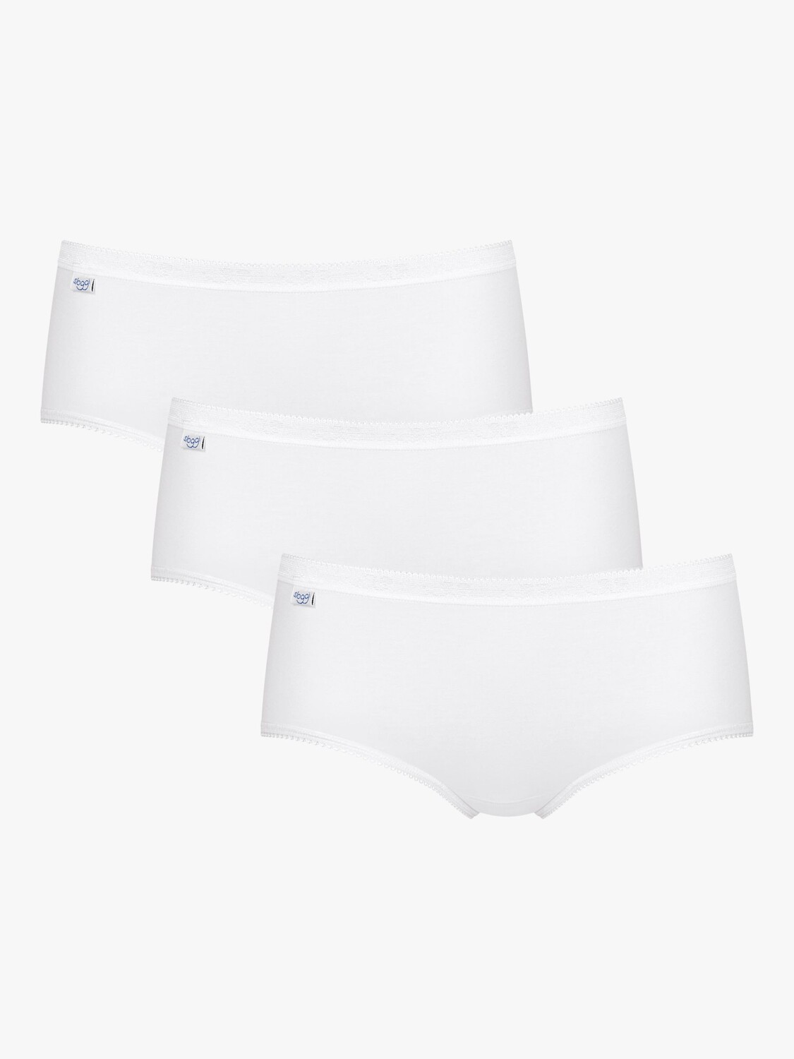 Трусы-миди sloggi, 3 шт., белые
Трусы-миди sloggi, 3 шт., белые