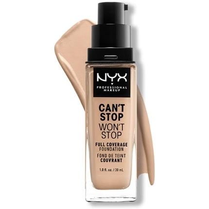 Тональный крем с матовым финишем NYX Professional Makeup Can't Stop Won't Stop, 06 vanilla, 30 мл
Тональный крем с матовым финишем NYX Professional Makeup Can't Stop Won't Stop, 06 vanilla, 30 мл