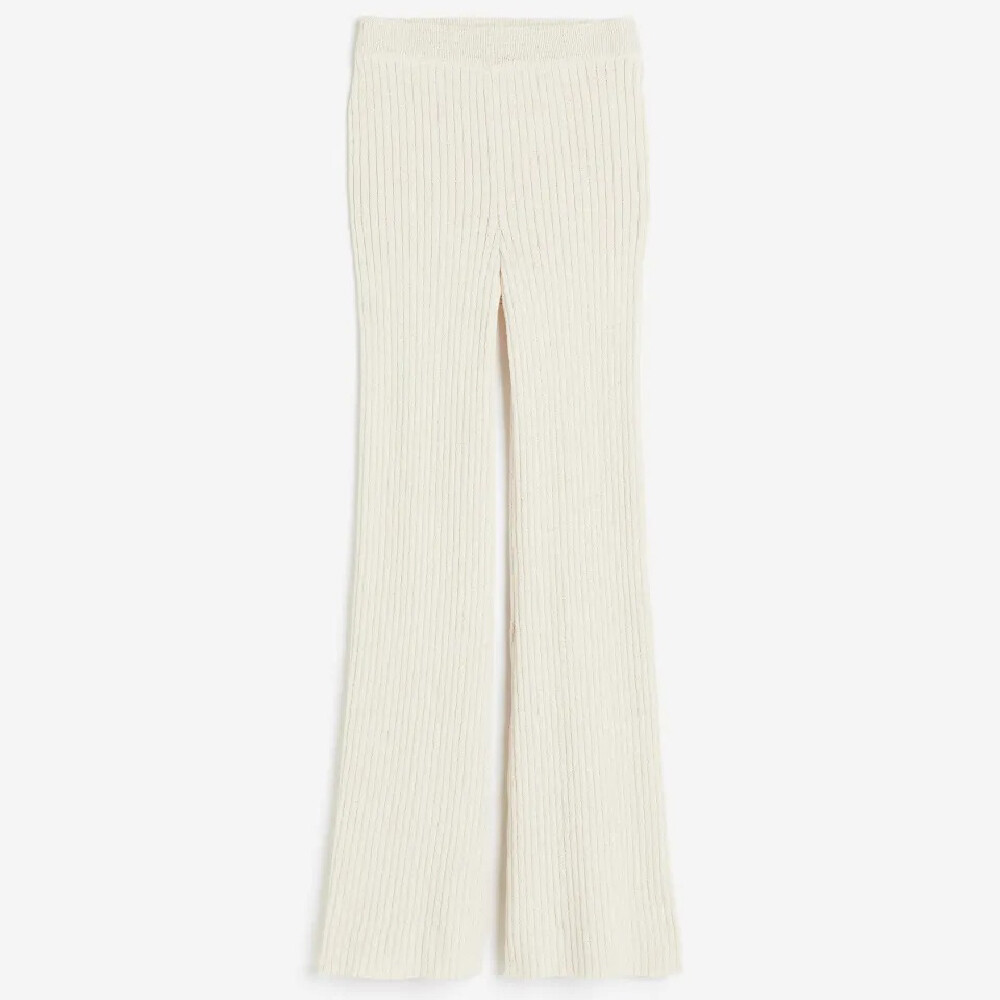 Брюки H&M Flared Rib-knit, светло-бежевый
Брюки H&M Flared Rib-knit, светло-бежевый