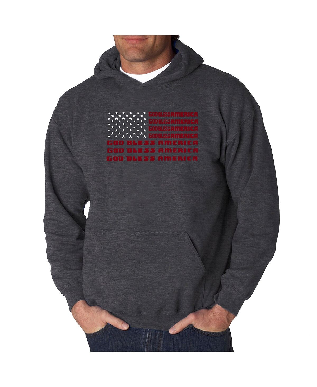 Мужская толстовка с капюшоном и надписью word art - боже, благослови америку LA Pop Art, серый
Мужская толстовка с капюшоном и надписью word art - боже, благослови америку LA Pop Art, серый