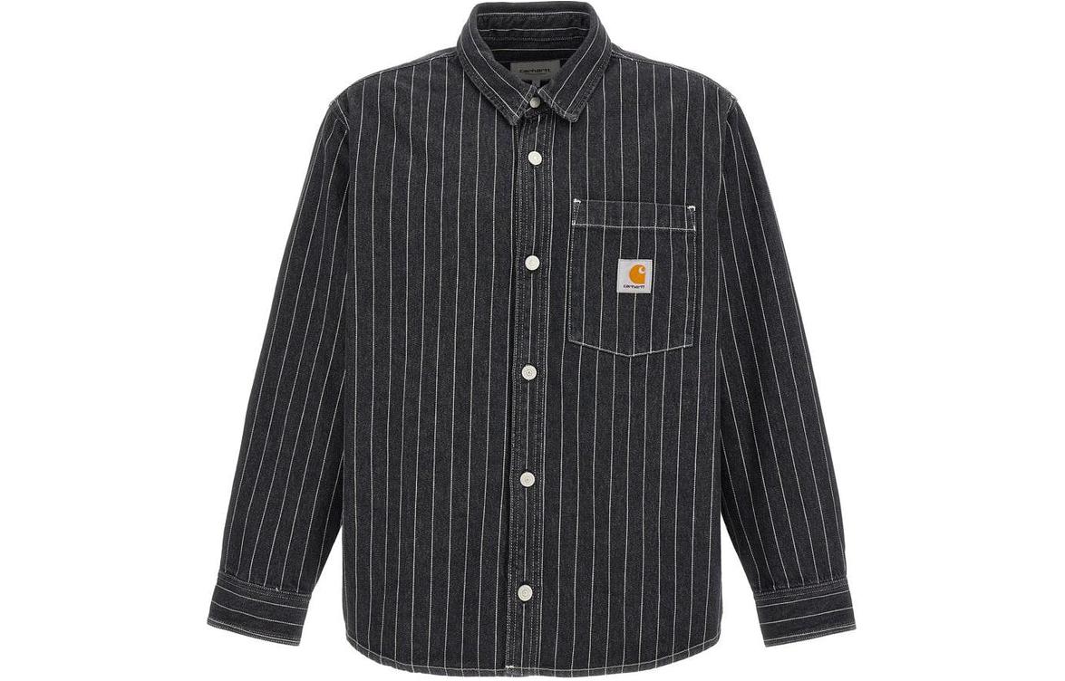 Полосатая рубашка orlean Carhartt WIP, черный
Полосатая рубашка orlean Carhartt WIP, черный