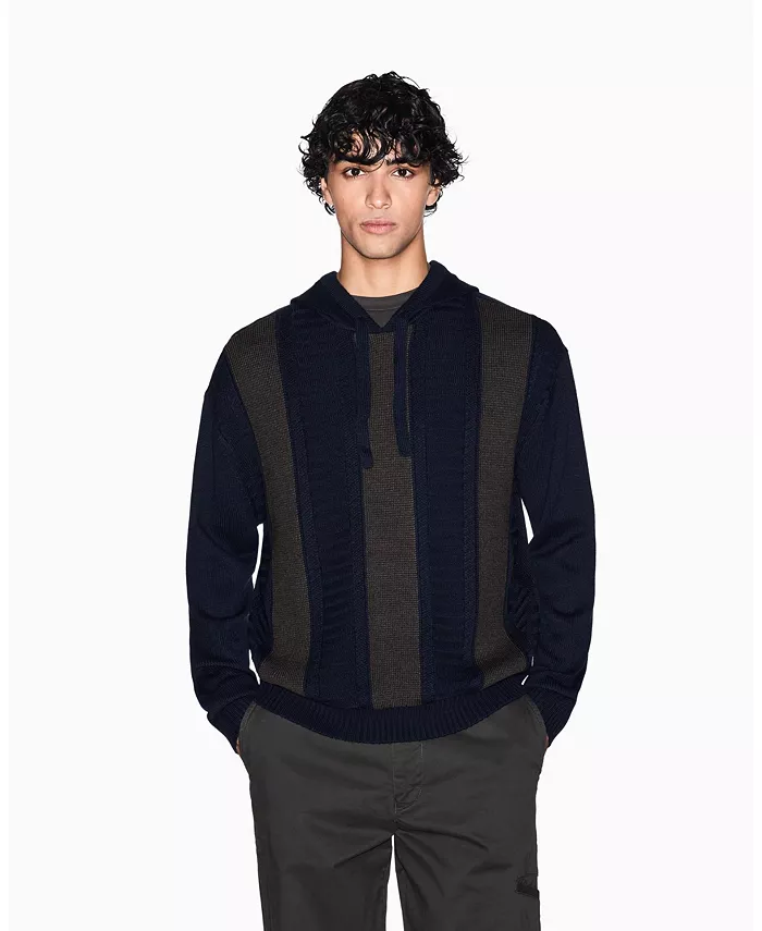 Мужской шерстяной свитер с капюшоном в стиле колор-блок A|X Armani Exchange
Мужской шерстяной свитер с капюшоном в стиле колор-блок A|X Armani Exchange