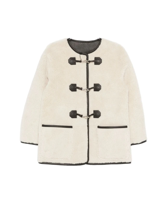 Куртка из овчины с пряжками Dunst, белый
Куртка из овчины с пряжками Dunst, белый